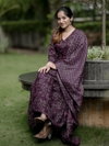 Purple Colour Rayon Printed Kurti With Pant Dupatta Wholesale Price In Surat Aaradhna 2052